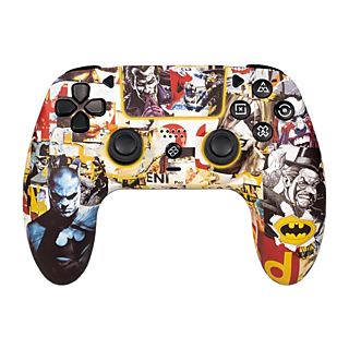 Gamepad - FR-TEC Batman, Inalámbrico, 10 horas de autonomía, Para PS4 y PC, Con luz LED