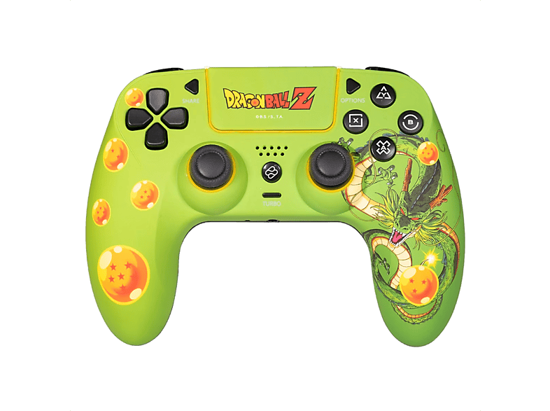 Mando PS4 - FR-TEC Shenron de Dragon Ball Z, Inalámbrico, 10 horas autonomía, Para y PC, Con luz LED