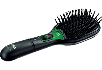 BRAUN Satin Hair 7 Brush BR 710, noir - Brosse à cheveux  (Noir/Vert)