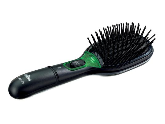 BRAUN Satin Hair 7 Brush BR 710, noir - Brosse à cheveux  (Noir/Vert)