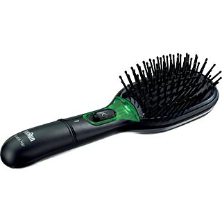 BRAUN Satin Hair 7 Brush BR 710, noir - Brosse à cheveux  (Noir/Vert)