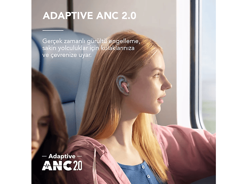 ANKER Soundcore Liberty 4 NC Bluetooth TWS Kulak İçi Kulaklık Pastel Pembe_2