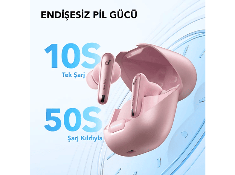 ANKER Soundcore Liberty 4 NC Bluetooth TWS Kulak İçi Kulaklık Pastel Pembe_3