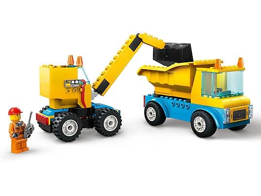Klocki LEGO City Ciężarówki i dźwig z kulą wyburzeniową (60391)