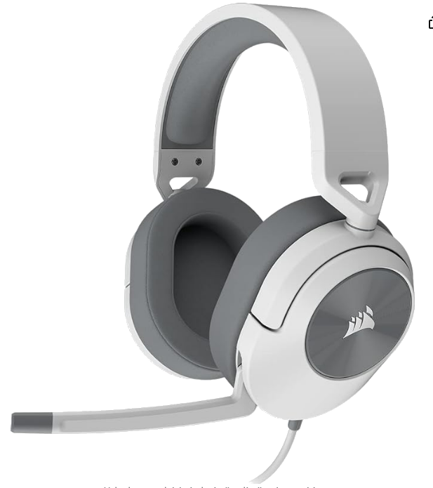 CORSAIR CA-9011266-EU Headset HS55 Surround Kablolu Kulak Üstü Kulaklık Beyaz