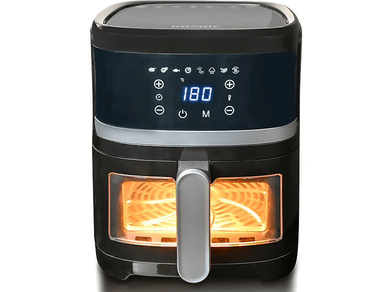 KOENIC KAF 41323 B Heißluftfritteuse (3,7 L, 1300 Watt, Schwarz) Online ...