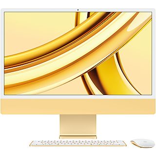 APPLE iMac 24 Zoll CTO (2023), M3 Chip 10-Core GPU, 16 GB RAM, 1 TB SSD, Retina 4.5K, Magic Keyboard mit Ziffernblock, Gelb