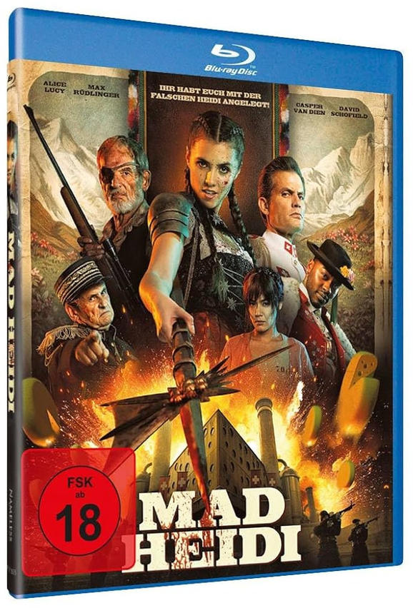 Ein Blu-ray-Disc-Cover mit einer Gruppe von Leuten darauf.