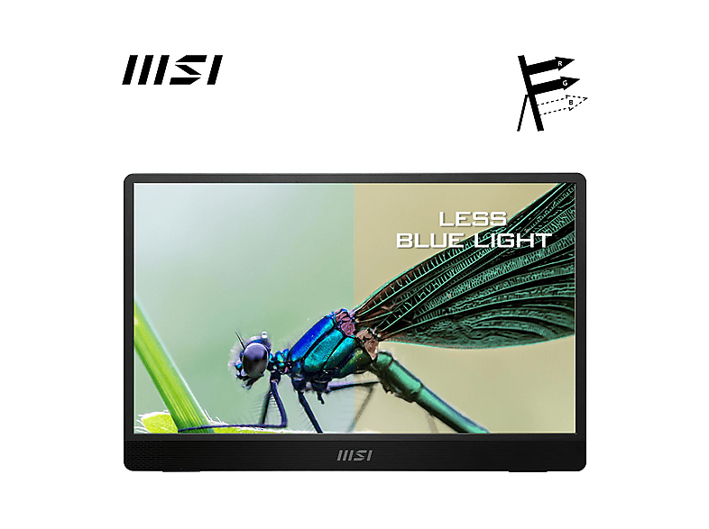 MSI pro MP161DE E2 15,6 Zoll Monitor, Full-HD, 4 ms Reaktionszeit, 250 cd/m², 60 Hz, Iron Gray — Foto 4 von 5