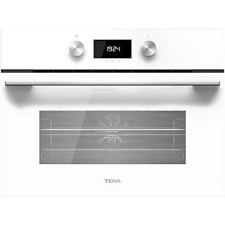 Horno con microondas - Teka HLC 8440 C, Multifunción, Limpieza por vapor, 40l, 59.5 cm, 5 potencias, Blanco