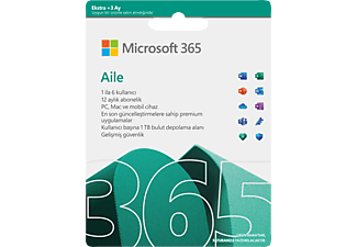 MICROSOFT Office 365 Ev 6 Kullanıcı 15 Ay 2019 (Dijital İndirilebilir Lisans)