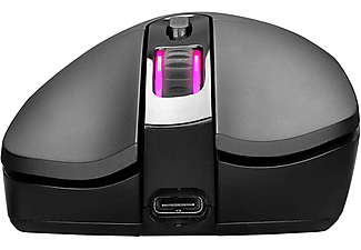 RAMPAGE SMX-R89 X-Pike Kablosuz/Kablolu RGB Ledli Şarjlı Gaming Oyuncu Mouse Siyah_5