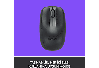 LOGITECH MK220 Kablosuz Türkçe Q Klavye Mouse Seti - Siyah_4