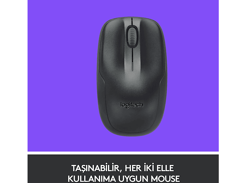 LOGITECH MK220 Kablosuz Türkçe Q Klavye Mouse Seti - Siyah_4