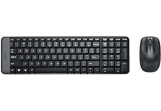 LOGITECH MK220 Kablosuz Türkçe Q Klavye Mouse Seti - Siyah