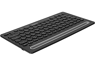 EVEREST KB-BT84 Bluetooth Ultra İnce+Şarjlı Q Mac/Windows/Android/iOS Uyumlu Kablosuz Klavye Siyah Gri_5