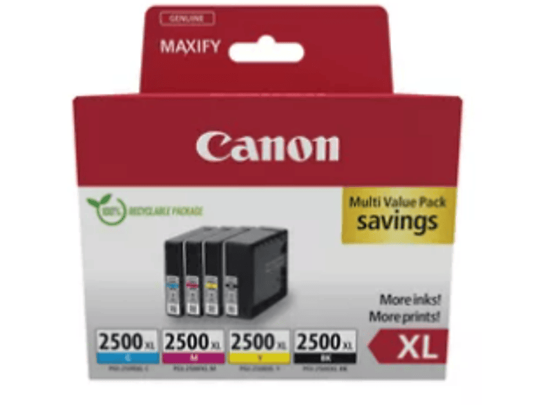 CANON PGI-2500XL Multipack BK/C/M/Y Tinte; Tintenpatrone