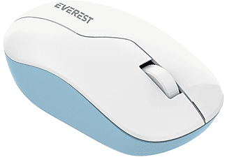 EVEREST SMW-973 Usb Beyaz/Mavi 2.4Ghz Kablosuz Mouse Beyaz Mavi_3