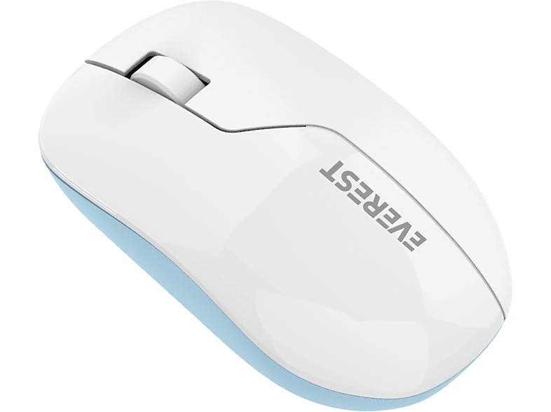 EVEREST SMW-973 Usb Beyaz/Mavi 2.4Ghz Kablosuz Mouse Beyaz Mavi