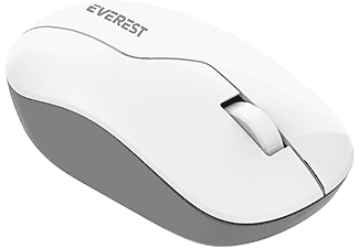 EVEREST SMW-973 Usb 2.4Ghz Kablosuz Mouse Beyaz Gri_3