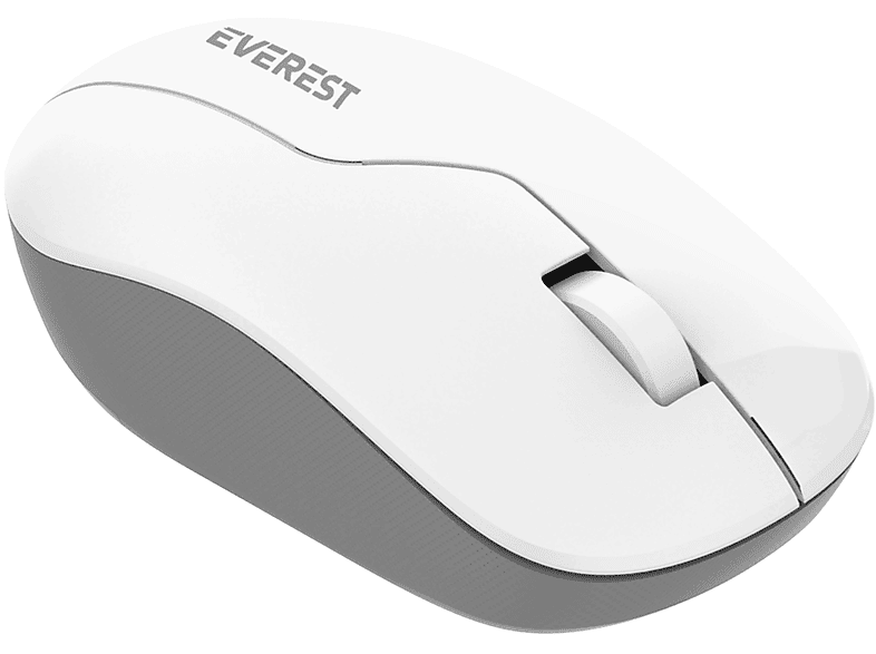 EVEREST SMW-973 Usb 2.4Ghz Kablosuz Mouse Beyaz Gri_3