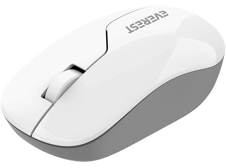 EVEREST SMW-973 Usb 2.4Ghz Kablosuz Mouse Beyaz Gri_4