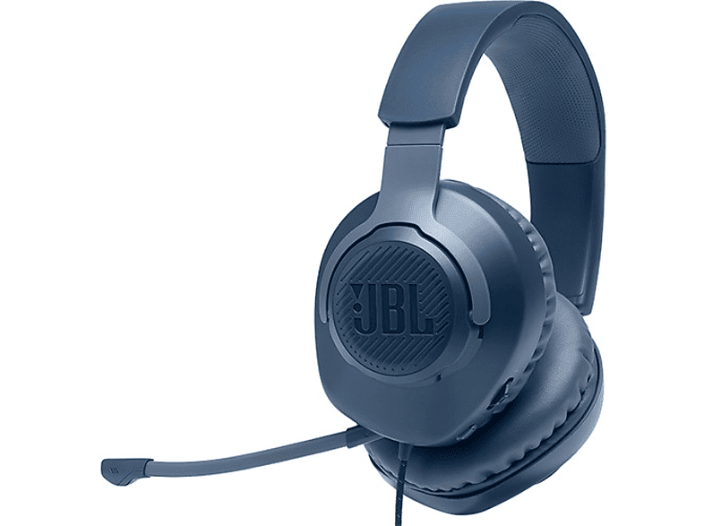 JBL Quantum 100 Gaming Kablolu Kulaklık Mavi_1