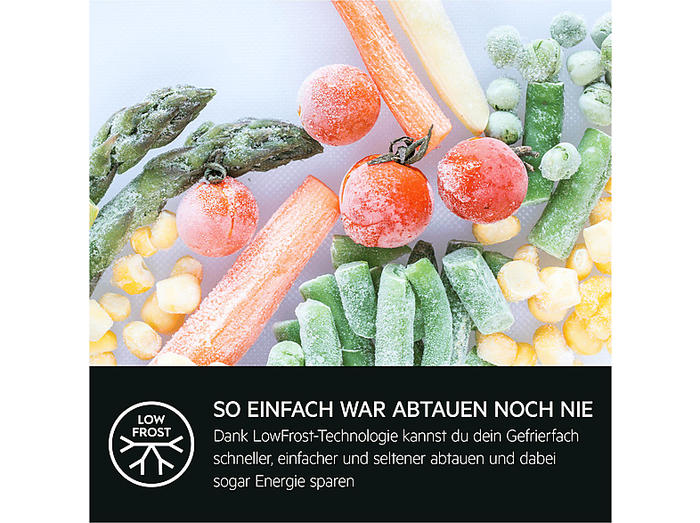AEG TS5S161ES Serie 5000 mit ColdSense Kühlgefrierkombination (E, 233 l, 1572 mm hoch, Weiß)