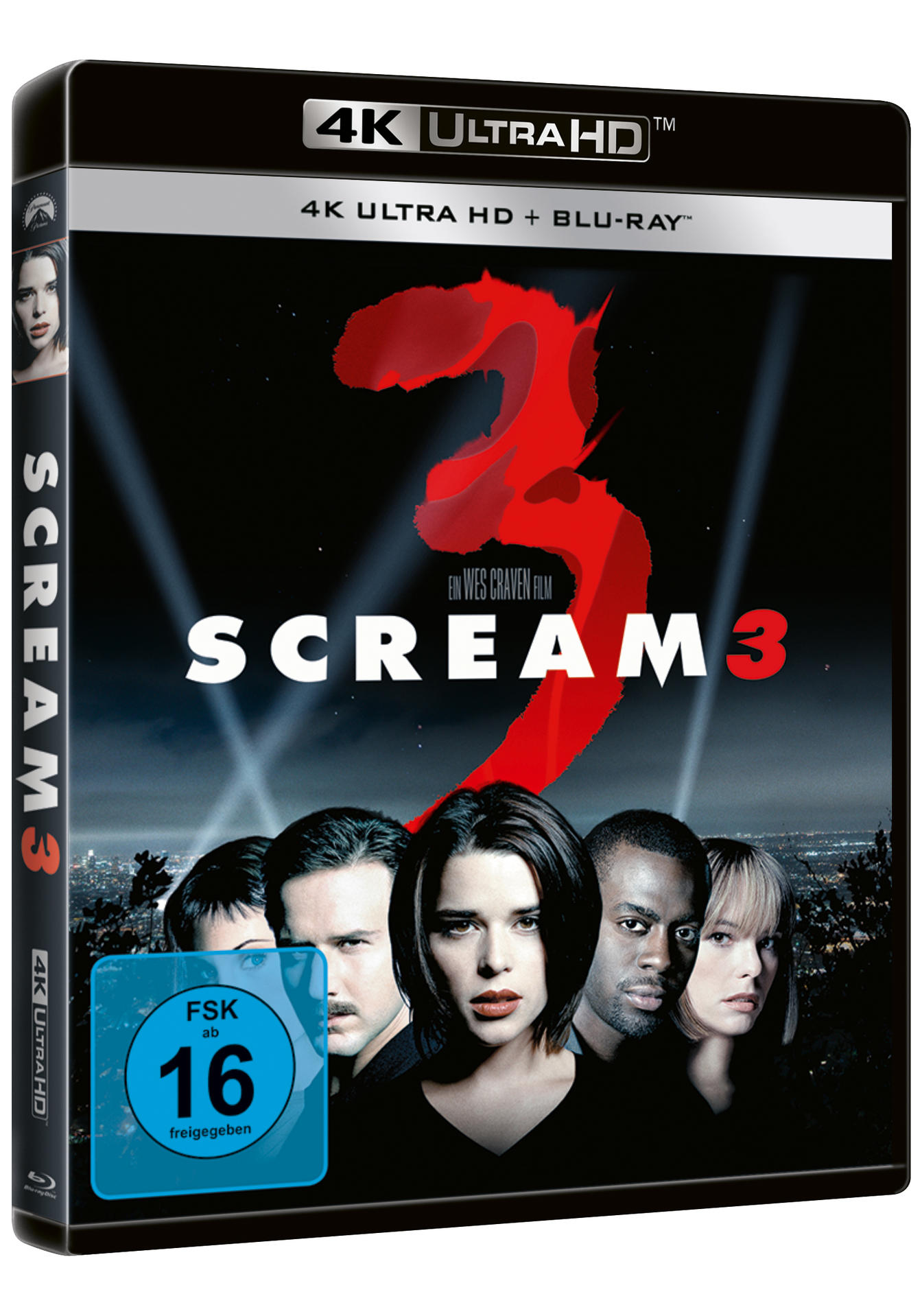 Scream 3 DVD-Box-Set mit Cast-Bild und Filmtitel.