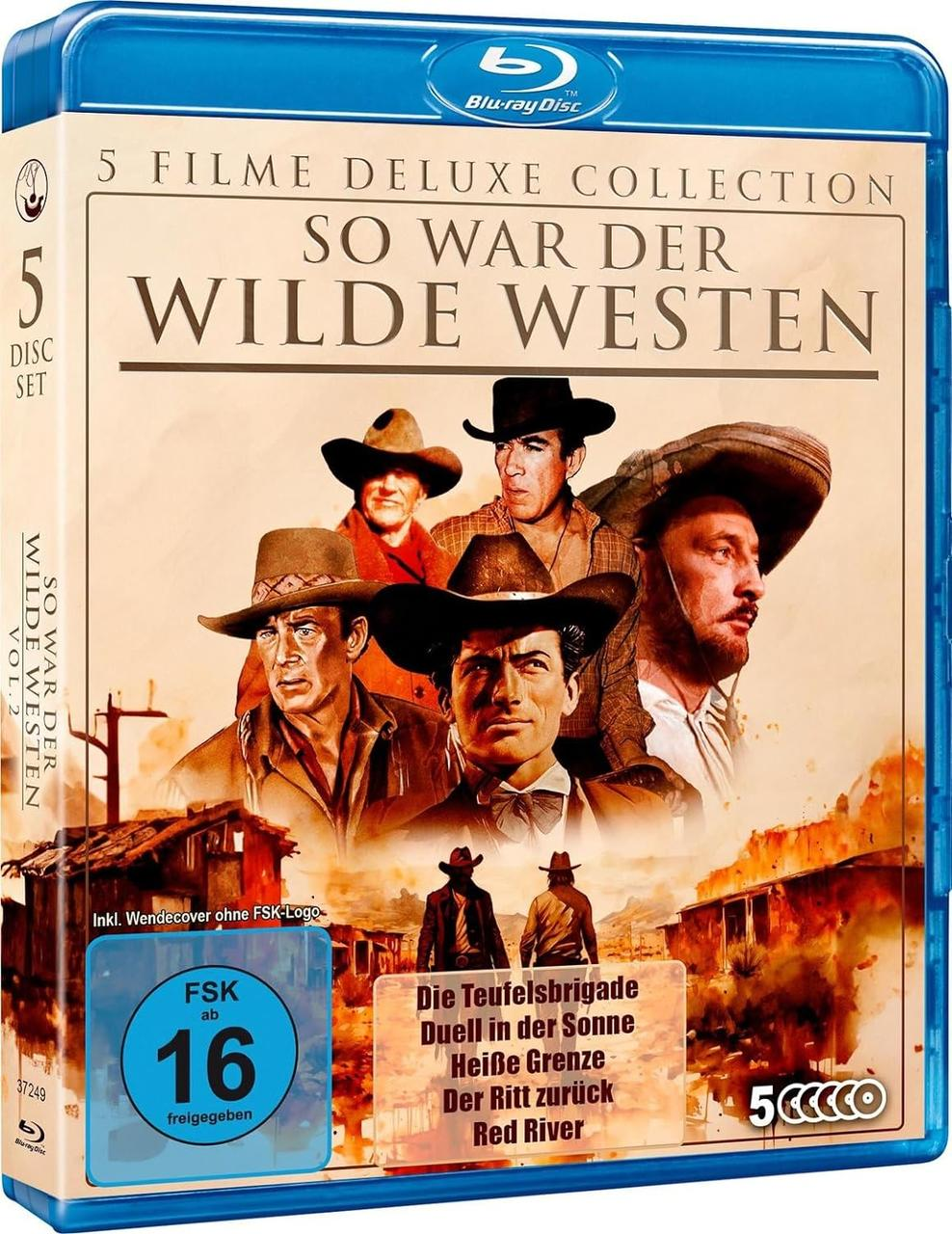 Blu-ray Disc Hülle mit Filmcover-Art, die eine Western-Szene zeigt.