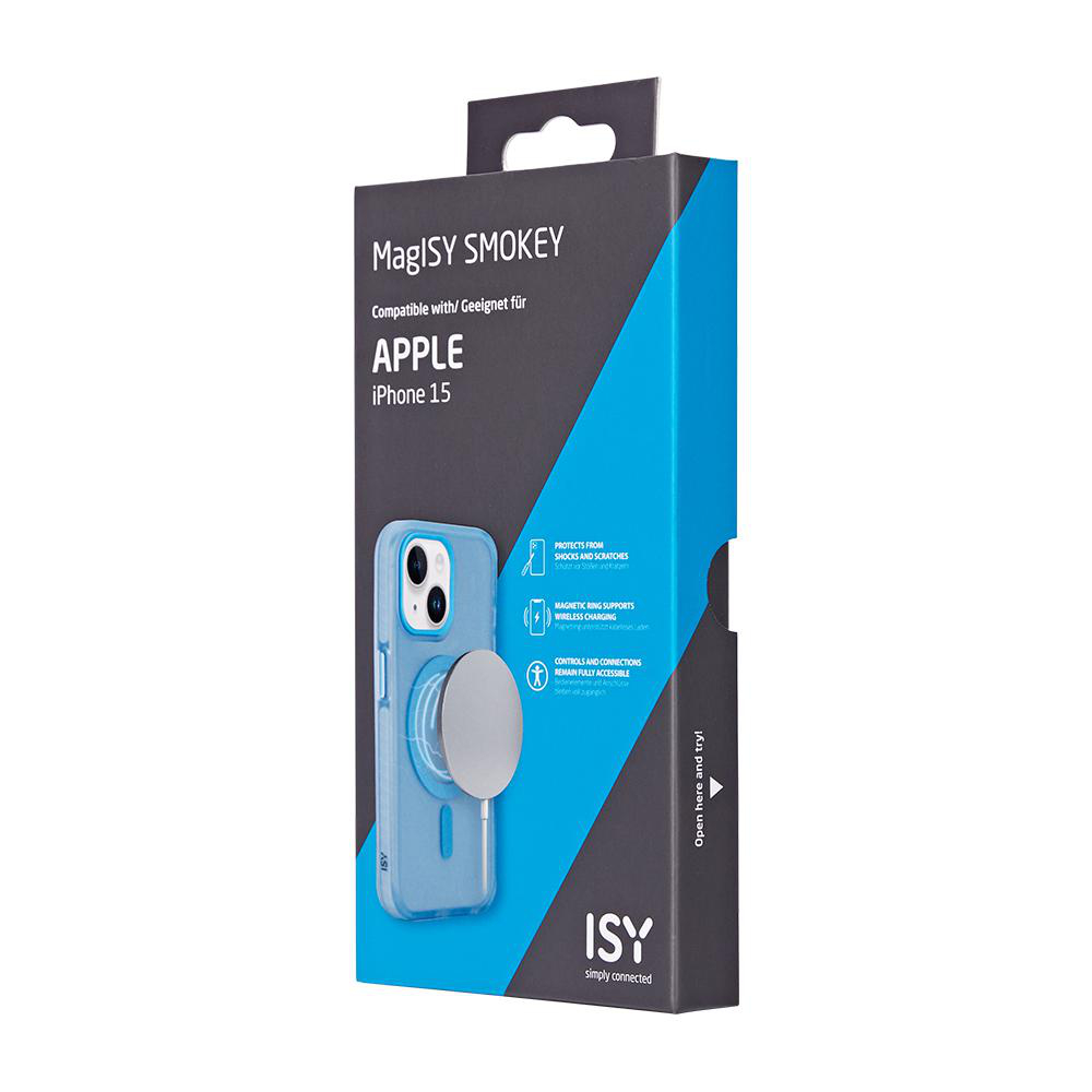 ISC Plus, Backcover, Apple, 15 3736, Blue ISY Smokey iPhone