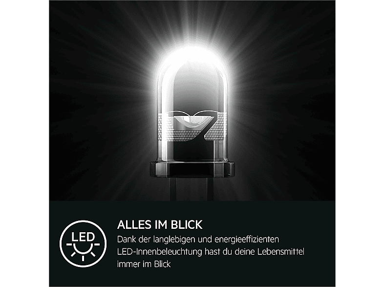 AEG TSK5O121ES Serie 5000 mit OptiSpace Kühlschrank (208 l, E, 1218 mm hoch}, Weiß)