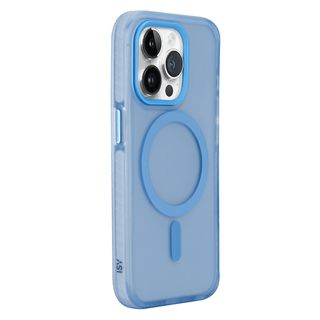 Funda - ISY ISC 2448, Compatible con MagSafe, Para iPhone 15 Pro, Azul