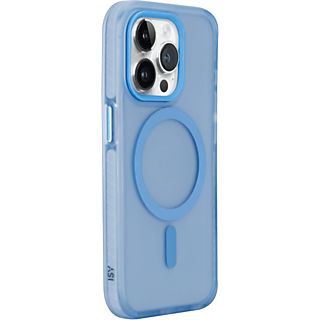Funda - ISY ISC 2448, Compatible con MagSafe, Para iPhone 15 Pro, Azul