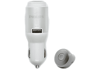 PHILIPS SBH1803 Bluetooth Mono Kulaklık ve Araç İçi Şarj Cihazı Beyaz Outlet 1200479