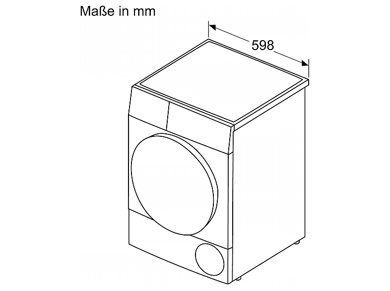 Siemens WQ35B2B30 Wärmepumpentrockner (8 kg, EEK: C, 61 dB(A)), Weiß) — Foto 5 von 5