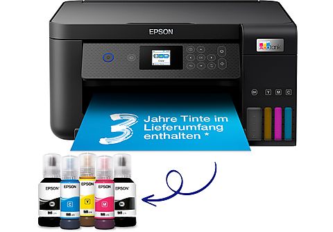 EPSON EcoTank ET-2851 A4-Multifunktions-Wi-Fi-Tintentankdrucker, mit einem im Lieferumfang enthaltenen Vorrat an Tinten bis zu 3 Jahren