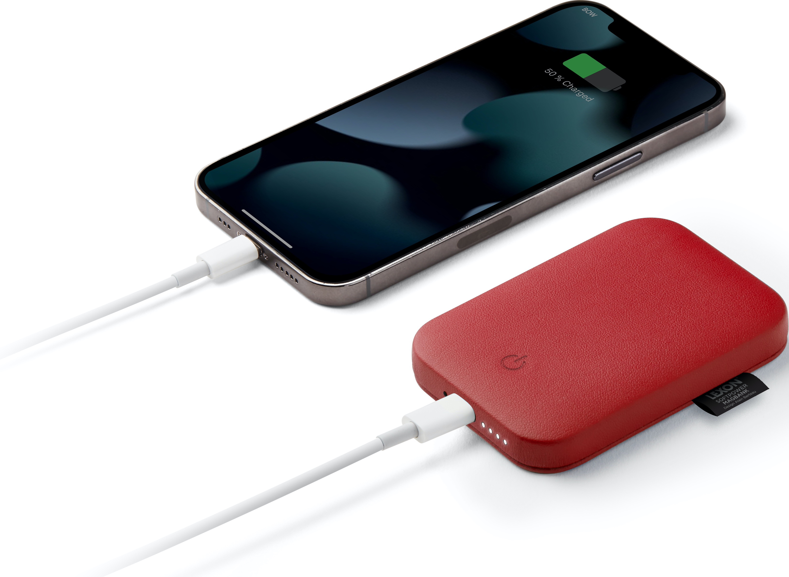 LEXON Softpower - Powerbank (Rot)