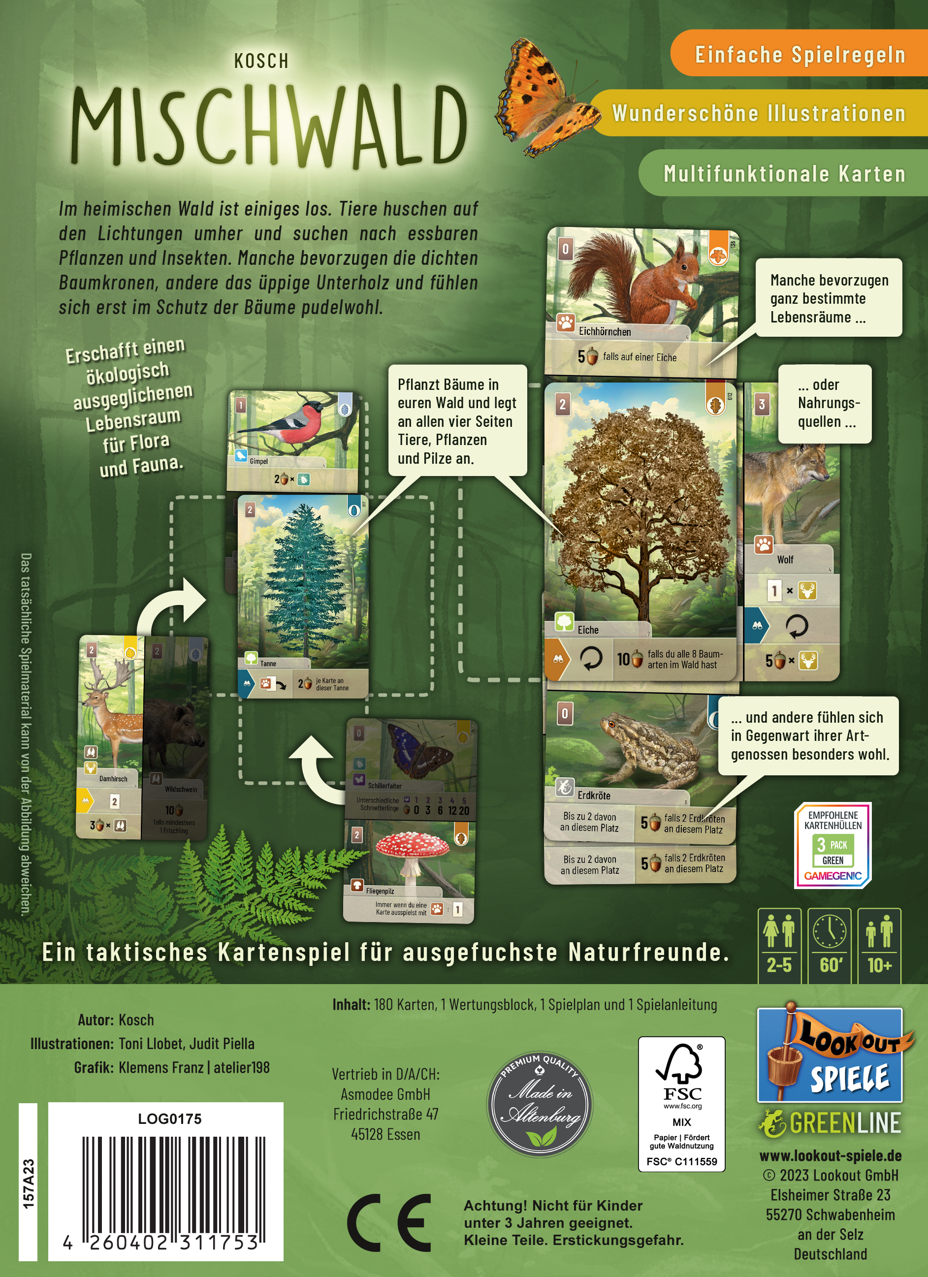 Lookout, Mischwald: Dartmoor, Gioco di Base, Gioco di Famiglia, Gioco