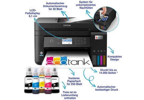 EPSON EcoTank ET-3850 A4-Multifunktions-Wi-Fi-Tintentankdrucker, mit einem  im Lieferumfang enthaltenen Vorrat an Tinten bis zu 3 Jahren online kaufen  | MediaMarkt