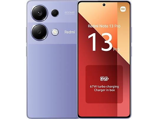 XIAOMI Smartphone Redmi Note 13 Pro 256 GB 4G - Lavender Purple (53453)