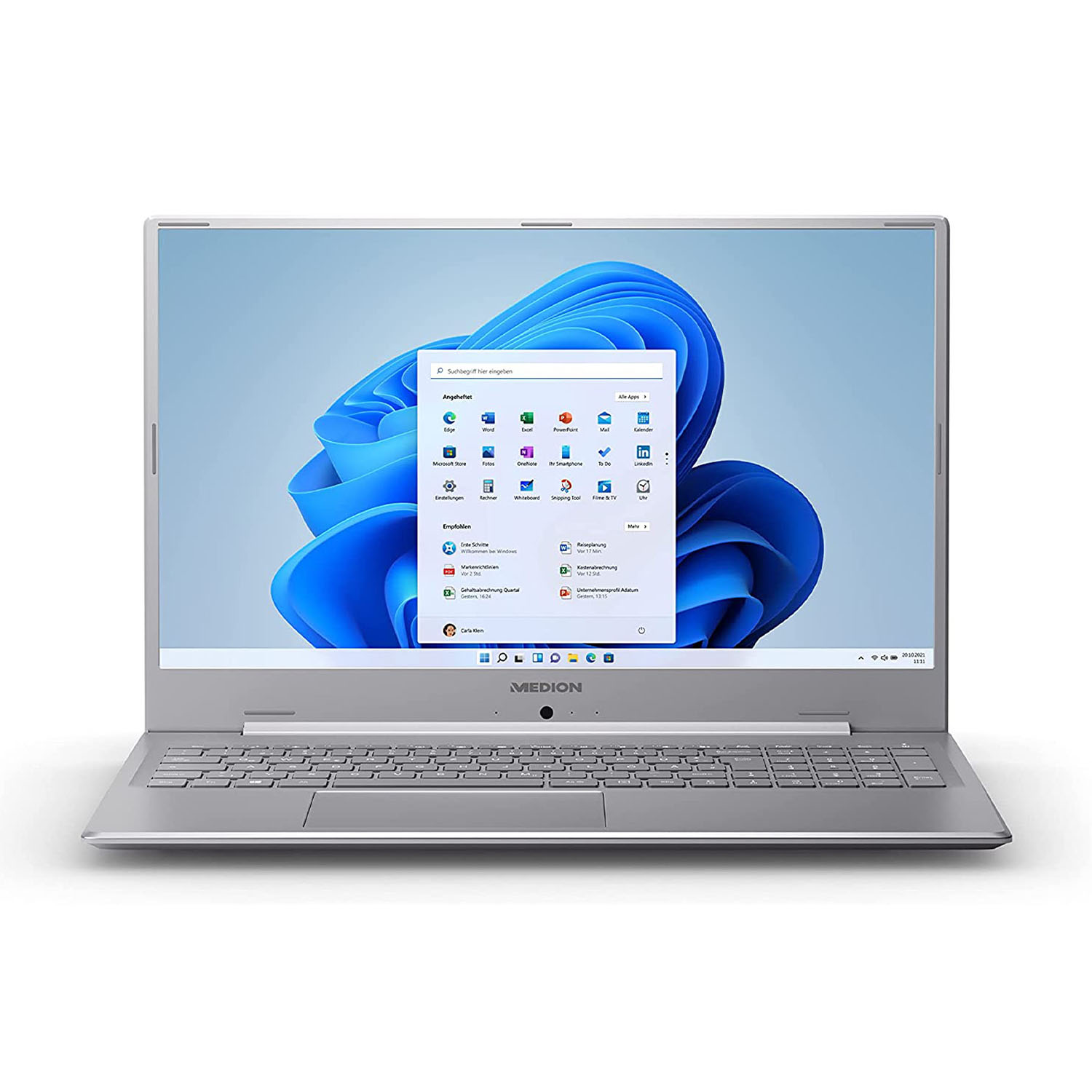 Medion E17201, 17,3 pollici, processore Intel® Pentium N5030, Intel UHD Graphics, 8 GB, 256 GB Ssd, Silver