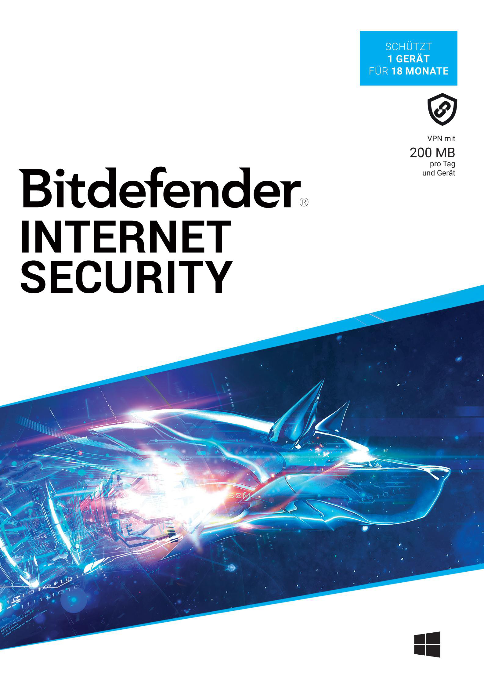 Bitdefender Internet Security 1 - [PC] 18 / (Code Box) Gerät a Monate in