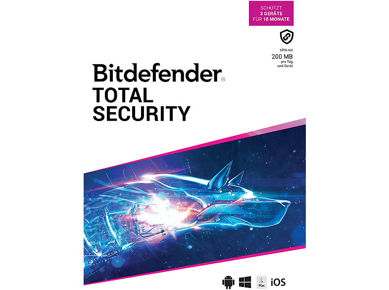 Bitdefender Total Security 3 Geräte / 18 Monate (Code in a Box) - [PC] | Sicherheit & Internet Security