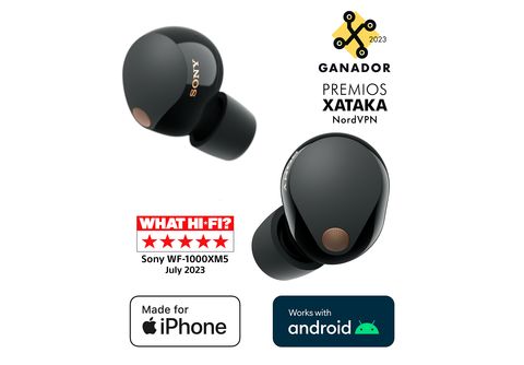 Auricular True Wireless  Sony WF1000XM5B, Cancelación de ruido