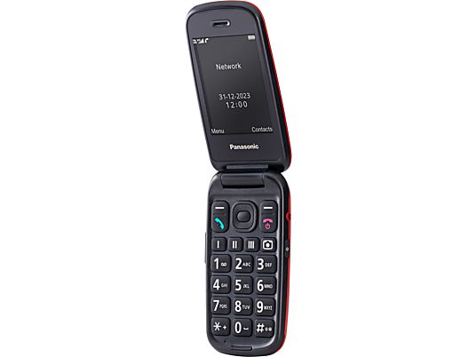 PANASONIC KX-TU550 - Téléphone mobile à clapet (Rouge)