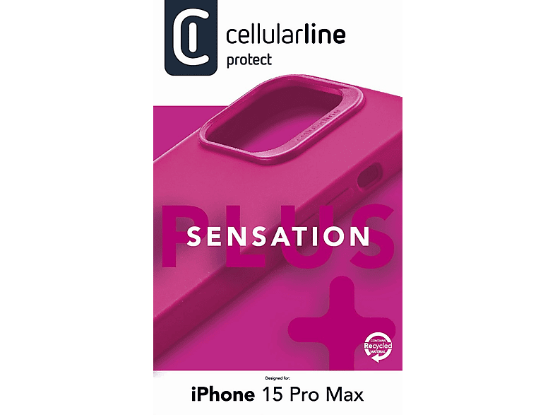 CELLULARLINE Sensation Plus iPhone 15 Pro Max Telefon Kılıfı Pembe_2