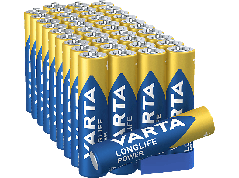 VARTA LONGLIFE Power Storage Box AAA Batterien, Alkaline 40 Stück