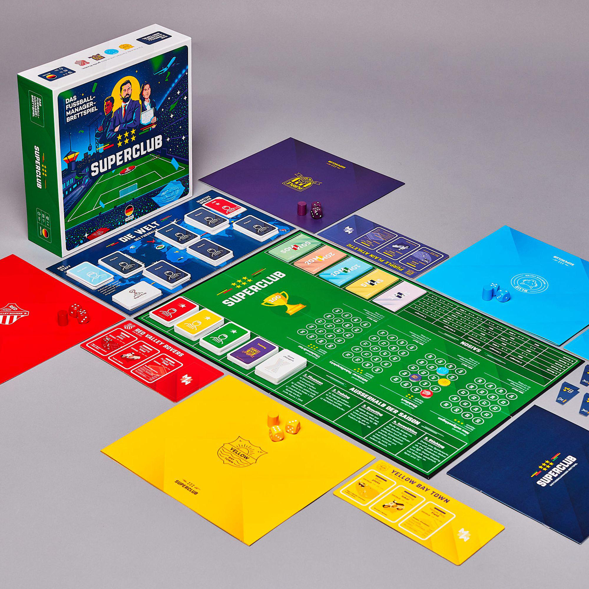 SUPERCLUB AS Fußballmanager-Brettspiel Brettspiel