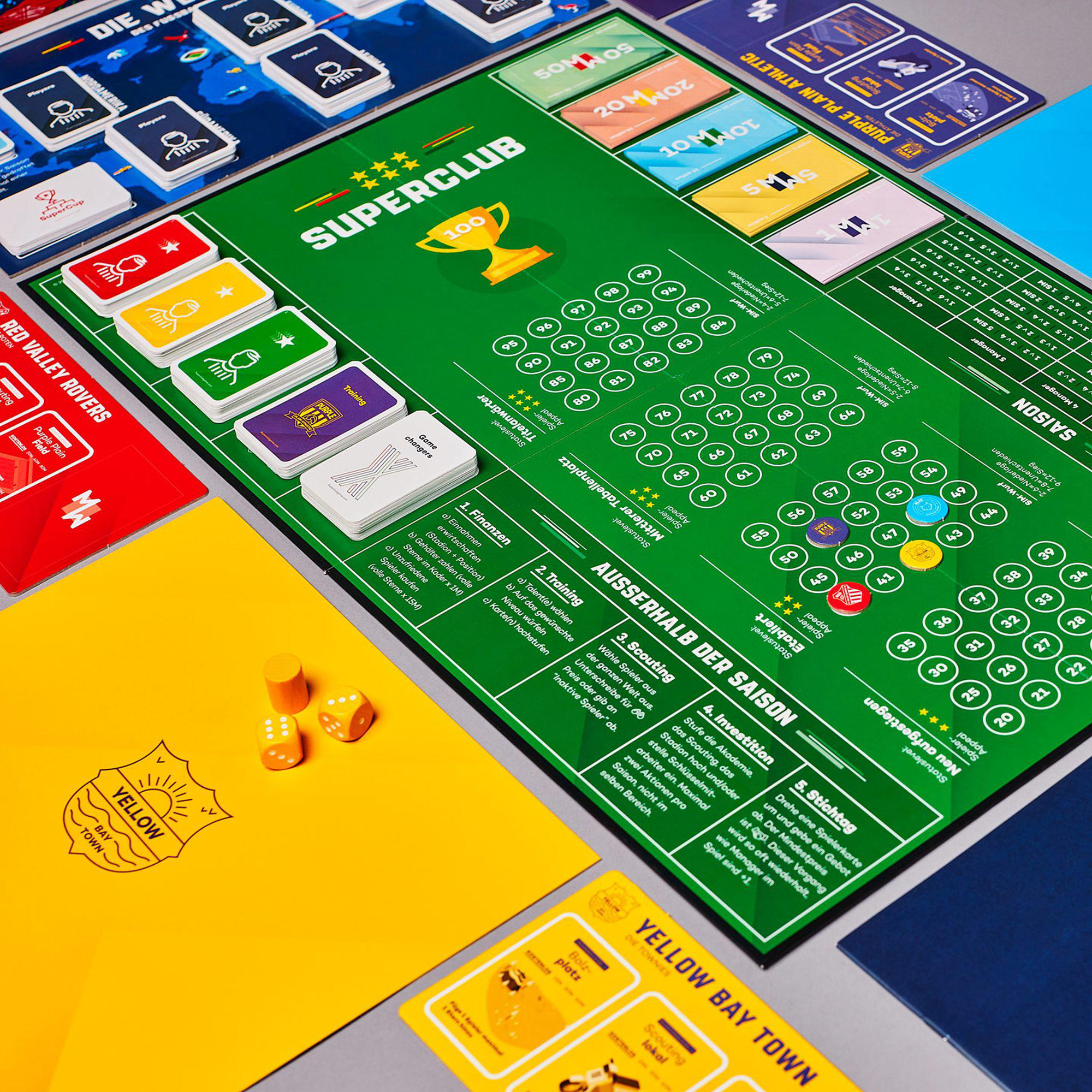 SUPERCLUB AS Fußballmanager-Brettspiel Brettspiel